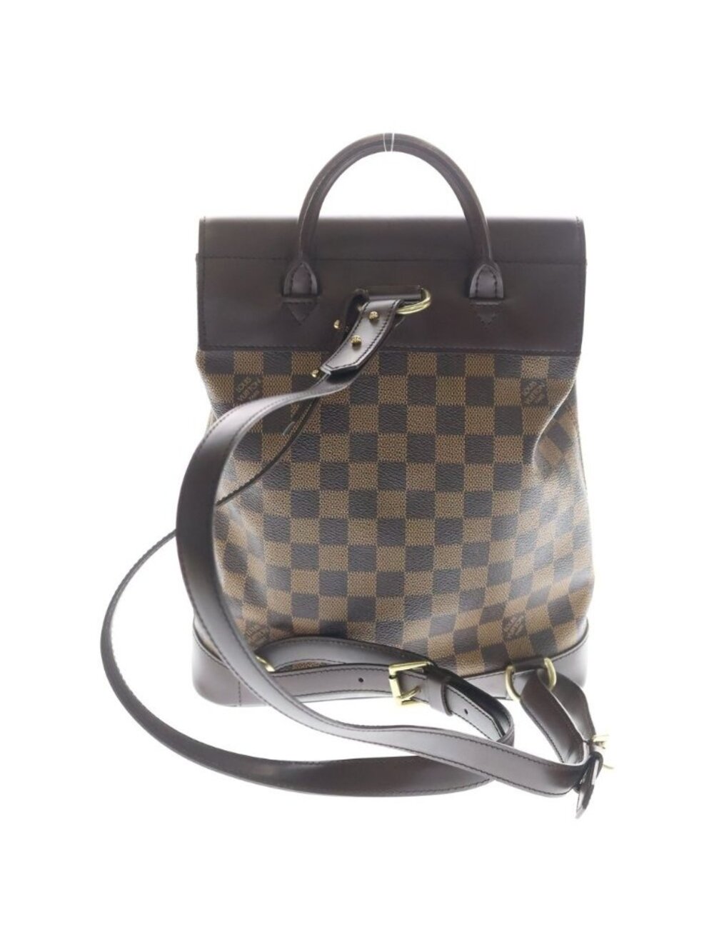 Louis Vuitton Soho Damier Canvas Gold Backpack Brown - Picture 2 of 8